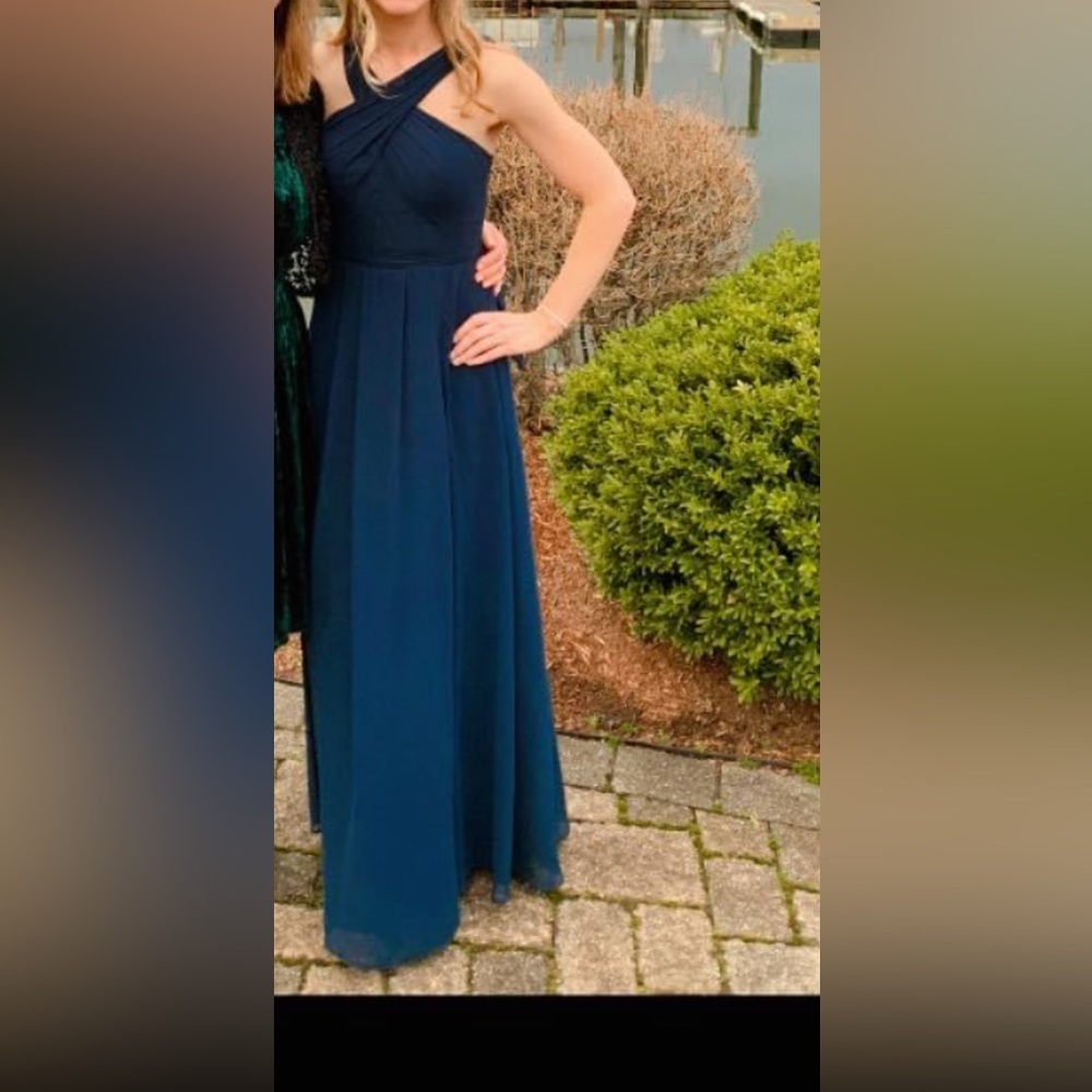 Navy blue bridesmaid dress